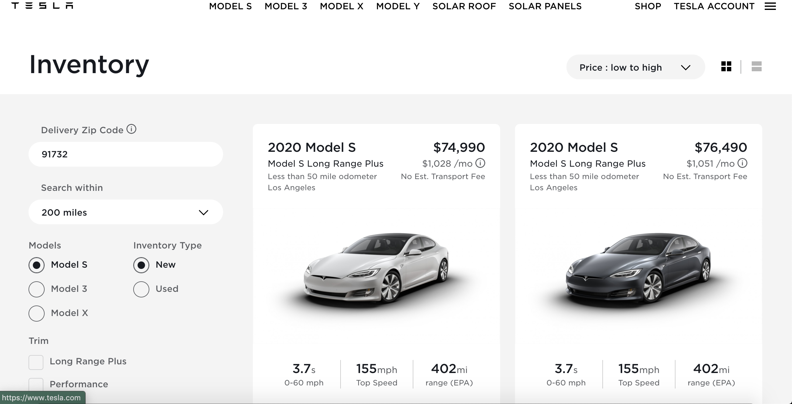 Tesla buying process